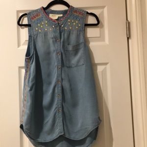 Anthropologie Maeve sleeveless shirt